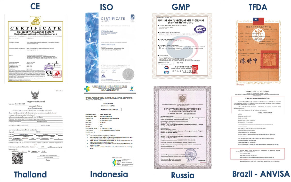 e.p.t.q. 蜂巢玻尿酸國際認證:CE、ISO、GMP、TFDA